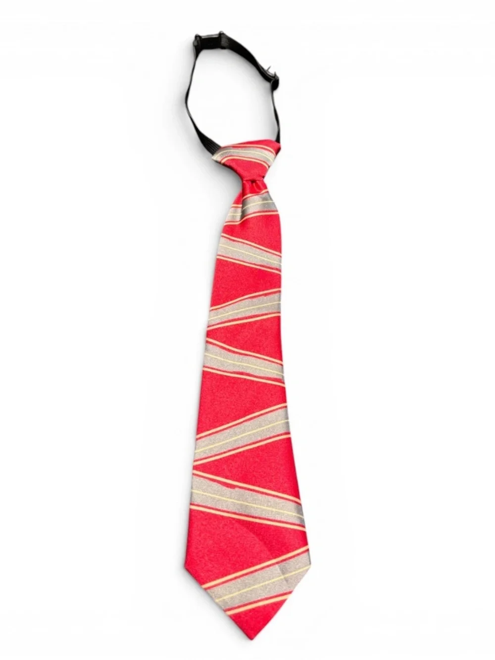 Kids Red Striped Pre-Tied Neck Tie NIP